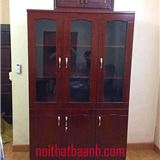 Tủ giám đốc 3 cánh kính sơn PU giá rẻ