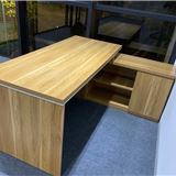 Bàn giám đốc + tủ phụ 1m6 * 80 tủ phụ 1m2 * 40