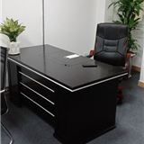 Bàn giám đốc phủ merlamin 1m6*80 full đen