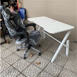 Ghế gaming ZERO s+ VÀ BÀN Y TRẮNG GAMING